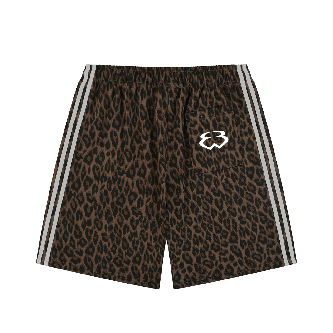 Unisex Heavyweight Leopard Drawstring Shorts